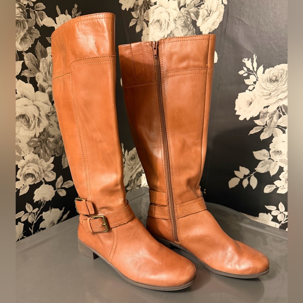 Nine West Tan Knee Boots